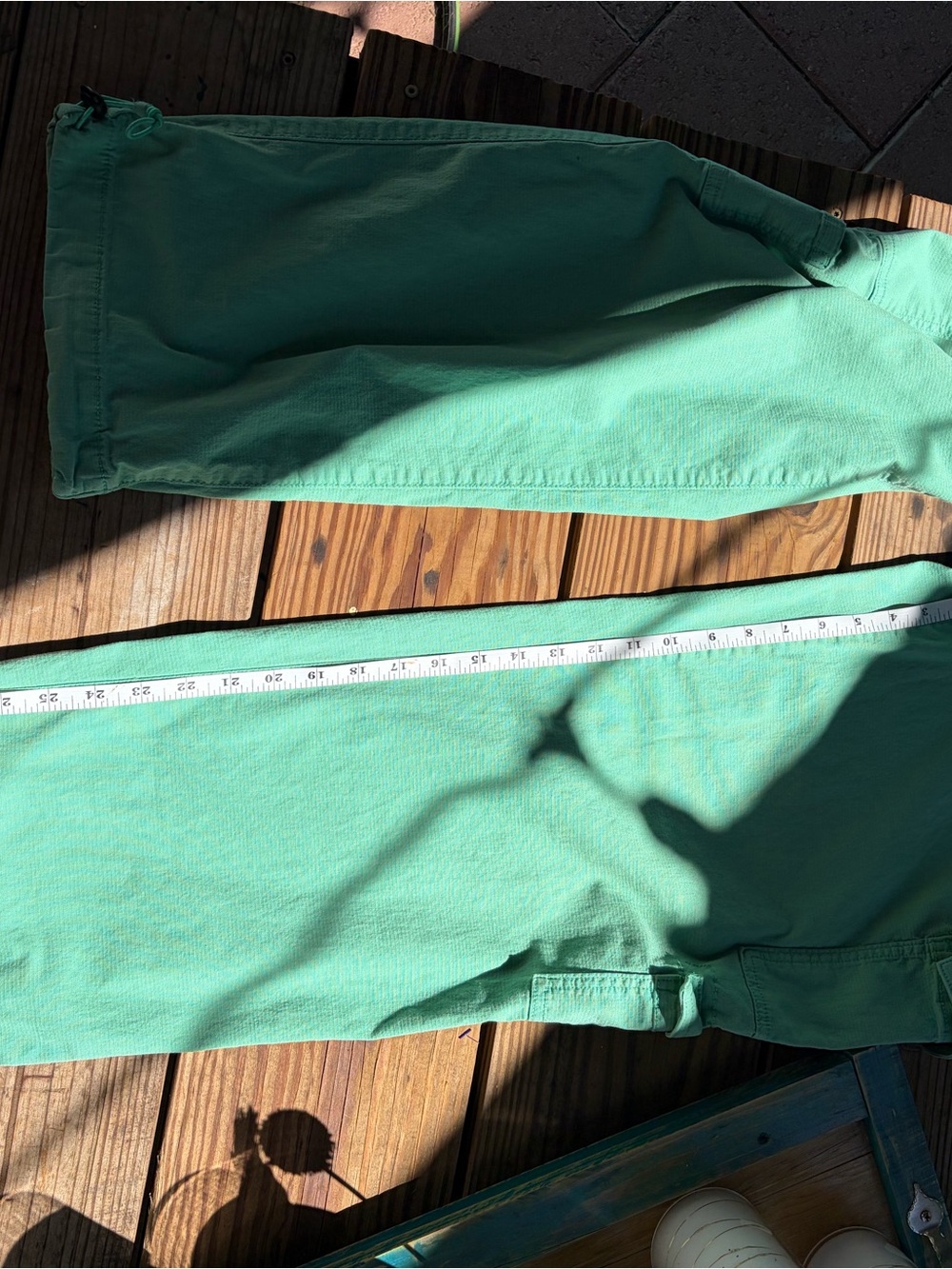 So Casual Drawstring Cargo Pants in Seafoam Green - Picture 7 of 7